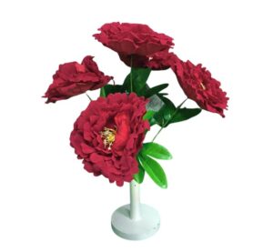 RAMO CON 5 FLORES SOLO ROJAS