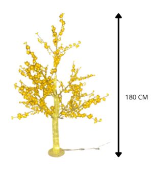 ARBOL LED LUZ AMARILLA 180 CM