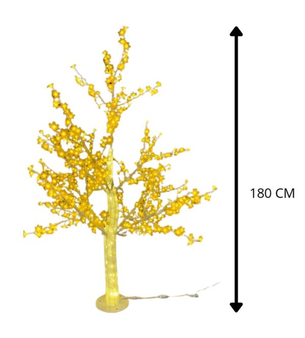 ARBOL LED LUZ AMARILLA 180 CM