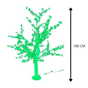 ARBOL LED VERDE 180 CM
