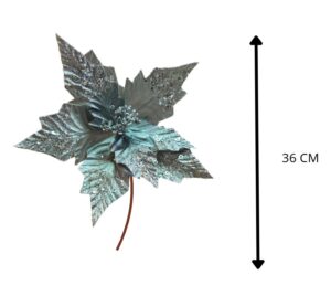 FLOR ARTIFICIAL GRIS 36 CM