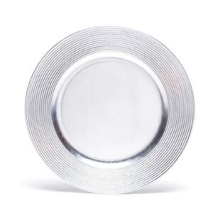 PORTAPLATO PLASTICO PLATEADO