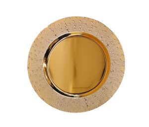 PORTAPLATO PLASTICO DORADO