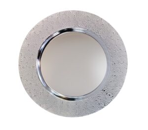 PORTAPLATO PLASTICO PLATEADO