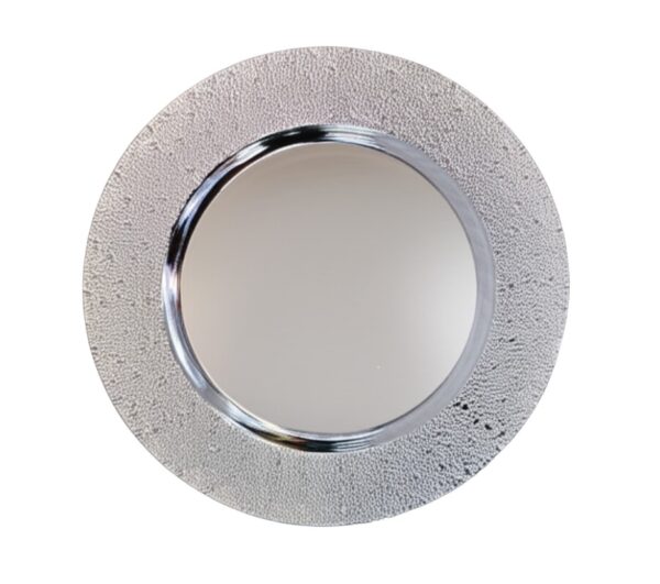 PORTAPLATO PLASTICO PLATEADO