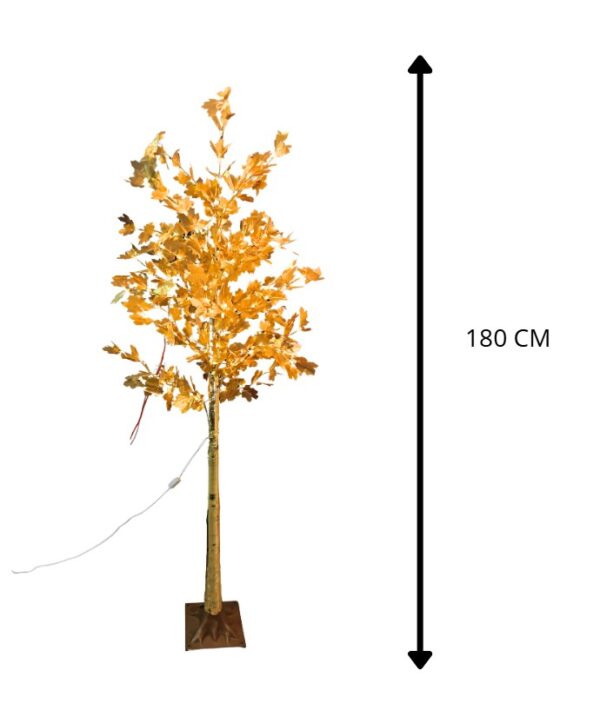 ARBOL DORADO 180 CM LUZ CALIDA