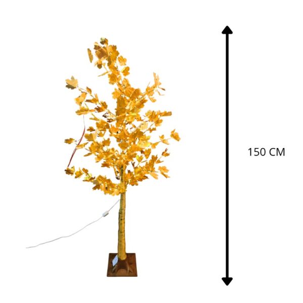 ARBOL DORADO 150 CM LUZ CALIDA