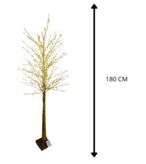 ARBOL DORADO 180 CM LUZ CALIDA