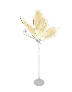 MARIPOSA DECORATIVA CON BASE LUZ LED 110V FLAT PIN