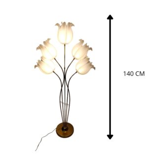 LAMPARA DE PIE DE FLORES DE 110V PLAT PIN