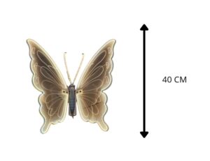 MARIPOSA CON MOVIMIENTO 110V PLAT PIN, LUZ CALIDA