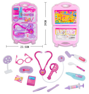 JUEGO DE DOCTORA CON ACCESORIOS COLOR ROSADO