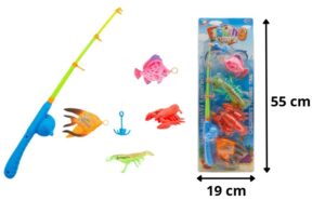 JUEGO DE PESCA CON CAÑA Y PECES
