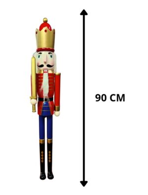 ADORNO NAVIDEÑO CASCANUECES 90 CM