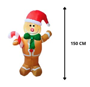 INFLABLE DE GALLETA DE JENGIBRE 150 CM