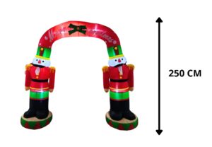 ARCO NAVIDEÑO CON CASCANUECES 250 CM