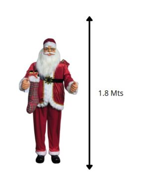 SANTA MUSICAL CON MOVIMIENTO 1.8M