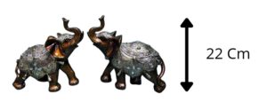 ADORNO ELEFANTE RESINA 22 CM