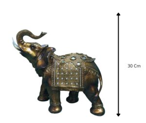 ADORNO ELEFANTE DE RESINA 30 CM