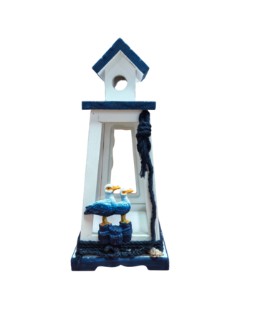 FARO DECORATIVO CON PORTAVELA