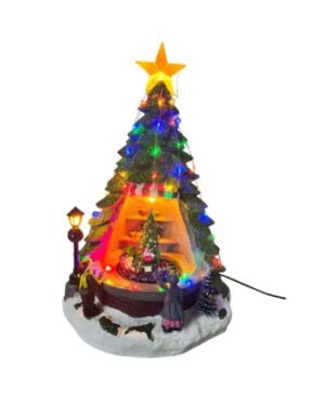 ARBOL NAVIDEÑO CON LUZ, SONIDO Y MOVIMIENTO (USB)