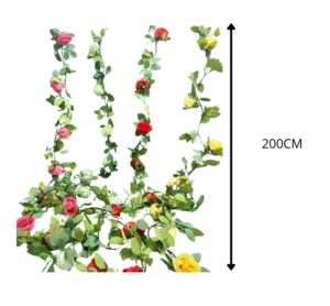 ENREDADERA DE FLORES (4 COLORES) 200 CM