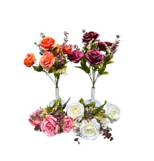 RAMO DE ROSAS ENVEJECIDO 4 COLORES