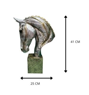 ADORNO CABEZA DE CABALLO 30 X 10 X 41 CM