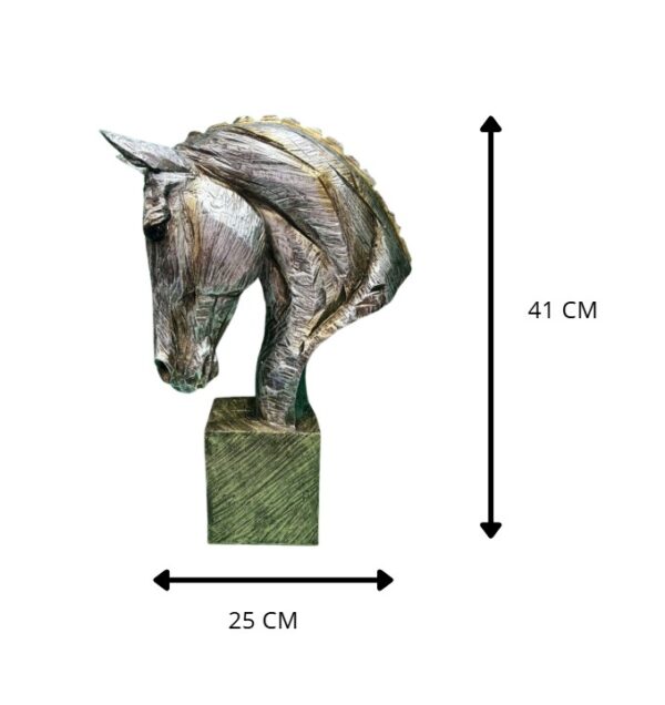 ADORNO CABEZA DE CABALLO 30 X 10 X 41 CM