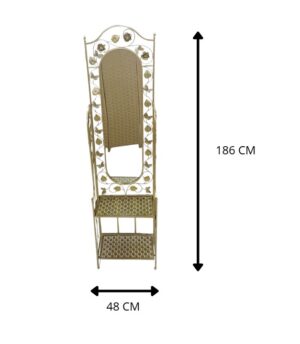 MUEBLE DE METAL CON ESPEJO