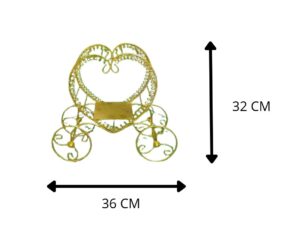 ADORNO DE METAL CORAZÓN DORADO