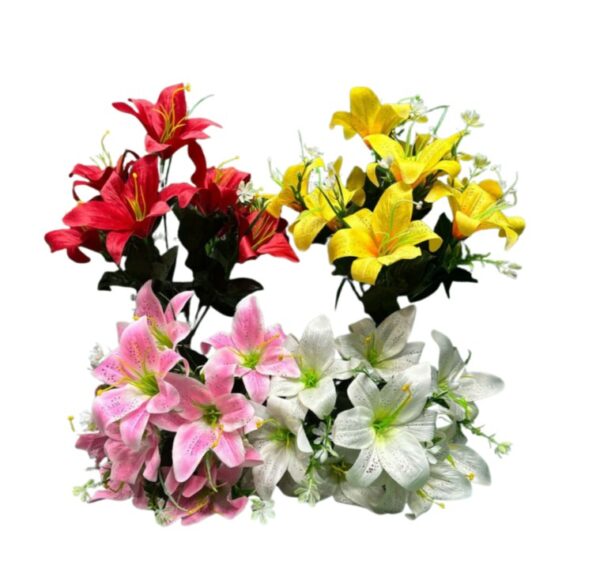 RAMO LIRIO DE 9 FLORES X 4 COLORES