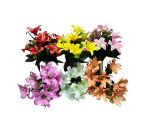 RAMO DE LIRIO 9 FLORES 6 COLORES