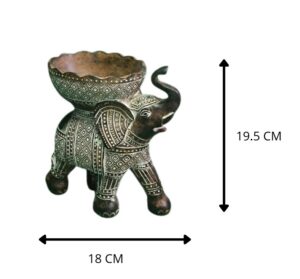 PLATO DE ELEFANTE 19.5X21 CM