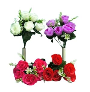 RAMO DE ROSA CON 6 FLORES *4 COLORES