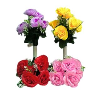 RAMO CON 6 FLORES *4 COLORES