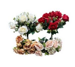 RAMO DE ROSAS X 7 SURTIDO 4 COLORES