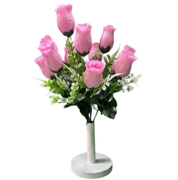 RAMO DE BOTON ROSADO X 12