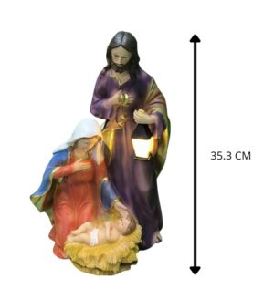 SAGRADA FAMILIA CON LUZ 35.3 CM