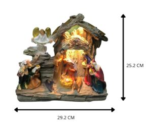 NACIMIENTO CON LUZ 29.2 X 11.5 X 25.2 CM