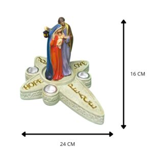 CANDELABRO DE ADVIENTO  4 X 25 X 19.5 X 16 CM