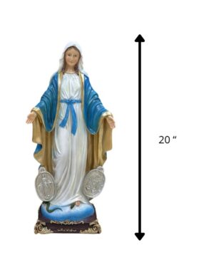 VIRGEN MEDALLA MILAGROSA 20"