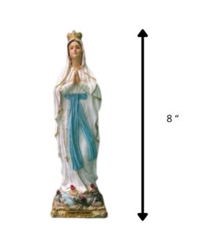 VIRGEN DE LOURDES 8"