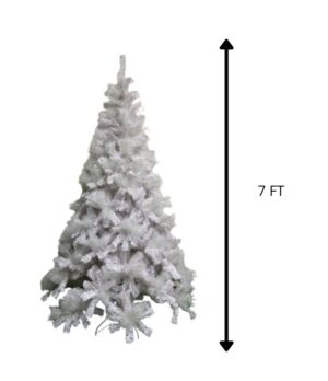 ARBOL DE NAVIDAD COLOR BLANCO 7FT, 990 TIPS