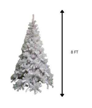 ARBOL DE NAVIDAD COLOR BLANCO 8FT, 1540 TIPS