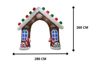 ARCO DE JENGIBRE INFLABLE NAVIDEÑO