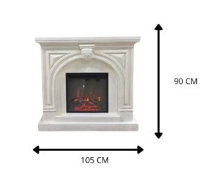 CHIMENEA ELECTRICA 105 X 34.1 X 90 CM