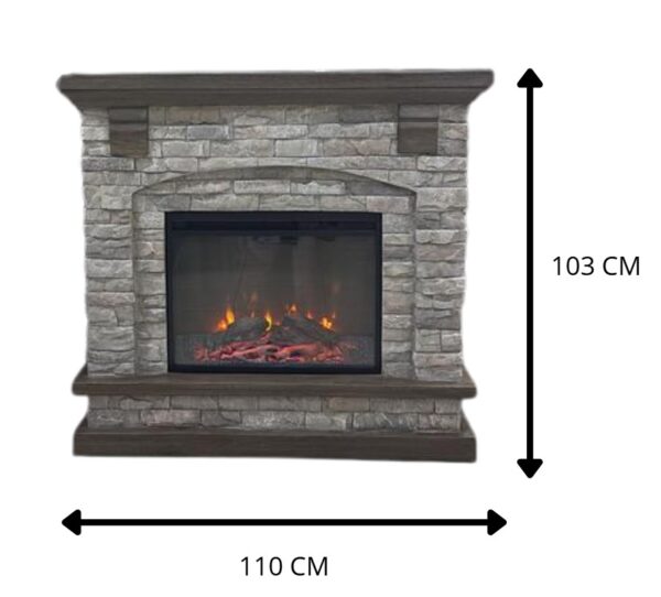 CHIMENEA ELECTRICA 110 X 37.9 X 103 CM