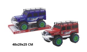 JEEP DE FRICCION SURTIDO X2 COLORES 48X29X25 CM