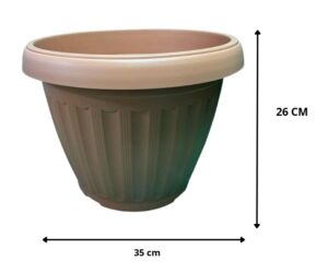 MACETA PLASTICA 35X27.5 CM